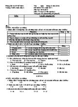 Đề kiểm tra học kỳ I môn Tin học Lớp 6 (Trắc nghiệm) - Năm học 2016-2017 - Trường THCS Xuân Hòa 2